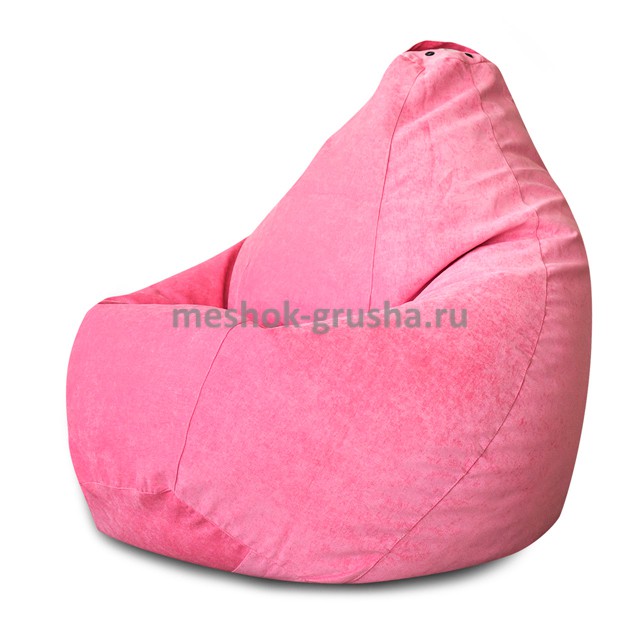 Кресло Мешок Груша Розовый Микровельвет (2XL, Классический)