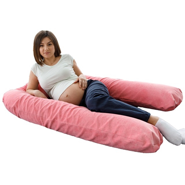 Подушка для беременных U-образная Розовый мкв (Холлофайбер)